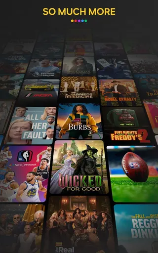 A collage of movie and series artwork